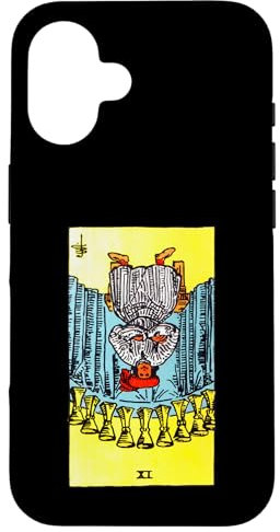 Nine of Cups Carte de tarot inversée vintage – Rider Waite Coque pour iPhone 16