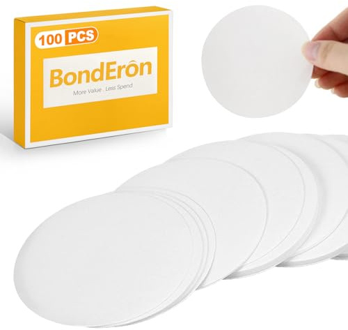 BondEron 100 stycken filterpapper runda 11 cm vit | medelflödeshastighet, för kaffefilter runda runda filter och laboratorieanalys