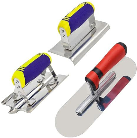 Terphadp Cazzuola per Piscina In Acciaio Inossidabile (11 X 4 Pollici) Kit Manuale per La Costruzione di Murature, Bordatore e Scanalatore per Cemento e Stucco