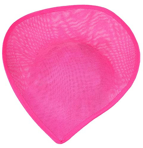 Qsvbeeqj Sinamay Untertasse, aufgeschlagene Krempe, Hutsockel, Tropfenform, Sinamay-Hutsockel, Hutbasis, Fascinator, Untertasse, Sinamay-Basis
