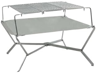Compatible For Foldable Fire Pit Grill Bonfire Campfire Wood Burning Stove Portable FIrewood Heater Outdoor BBQ Stand Burner