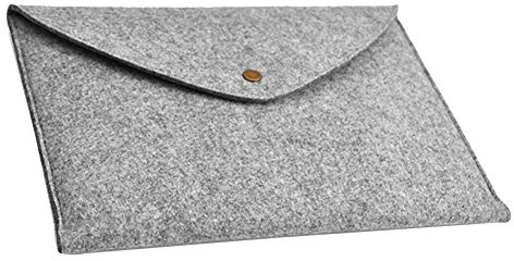 LaoZan Borsa per PC portatile 10-17 pollici Custodia di Feltro Sleeve Case per tablet e portatile Ultrabook Netbook Custodia per MacBook Air/pro/retina,ipad for macbook pro 15.4 Grigio scuro
