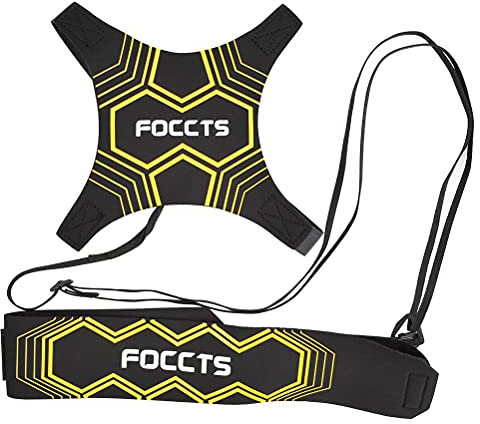 FOCCTS Fußball-Trainer, Solo-Trainingshilfe, Fußball-Fähigkeiten, Verbesserung der Übung, mit Neopren-Hüftgurt für frühes Alter, Menschen, Erwachsene
