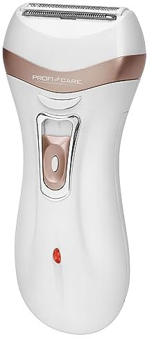 ProfiCare Epilierer PC-LBS 3002 3in1, Lady Shaver und Hornhautentferner in Einem, Akkubetrieben, mit praktischer Aufbewahrungstasche, weiß-champagner