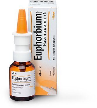 Euphorbium compositum Tropfen und Nasenspray von Heel