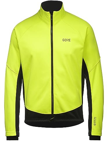 GORE WEAR Giacca termica da ciclismo per uomo, C3, GORE-TEX INFINIUM, L, Giallo neon/Nero