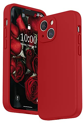 SURPHY für iPhone 13 Mini Hülle Silikon mit Displayschutzfolie | Case mit Kameraschutz Stoßfeste Handyhülle 5,4 mit Erhöhter Randschutz