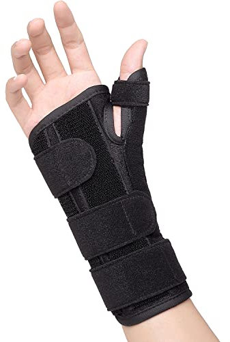Daumen-Spica-Schiene und Handgelenkstütze, verstellbare Handgelenkstütze für den Karpaltunnel, Daumenstabilisator für Sehnenscheidenentzündung von De Quervain, Sehnenentzündung, Arthritis,Rechts-L/XL