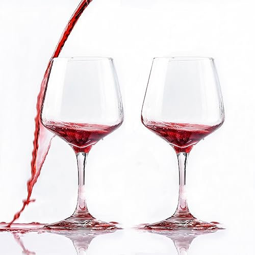 IVEOPPE Lot de 2 verres à vin en plastique incassable - 440 ml - Pour fête, camping, festivals, pique-niques