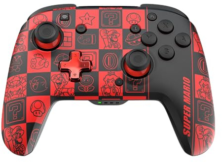 Official Wireless Deluxe Controller Nintendo Switch GLOW - Super Icons