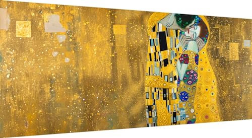 Qiaoqoo Kuss Diamond Painting xxl 225x90cm, 5D DIY Diamant Painting Bilder Diamand Painting Kinder mit Diamond-Painting Zubehör, Groß Diamant kunst Basteln Erwachsene, Home Décor Malerei