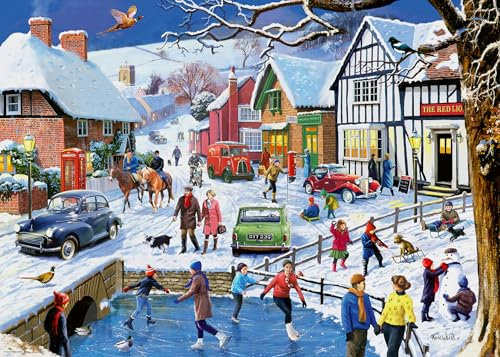 Ravensburger Leisure Days No.3 The Winter Village 1000 Piece Jigsaw Puzzles for Kids Age 12+