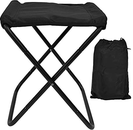 LULUMAIC Campinghocker, platzsparend, zusammenklappbare Campingstühle, tragbarer Campingstuhl für Camping, Angeln, Wandern, Leichter Outdoor-Hocker aus Aluminiumlegierung mit Aufbewahrungstasche,