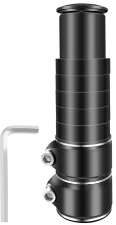 SyiXute 1 Pezzi Prolunga Forcella MTB,Bici Attacco Manubrio Riser 28,6 mm,Stelo Forcella Prolunga per Bici in Lega di Alluminio per Mountain Bike e Bici da Strada