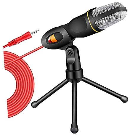 UPKOCH Stativmikrofon mit Ständer für Podcast und Home Recording, Schwarz | Verstellbarer Winkel, Handsfreie Nutzung, Passend für Sprachaufnahmen, Metall Kunststoff, Praktische Ausführung