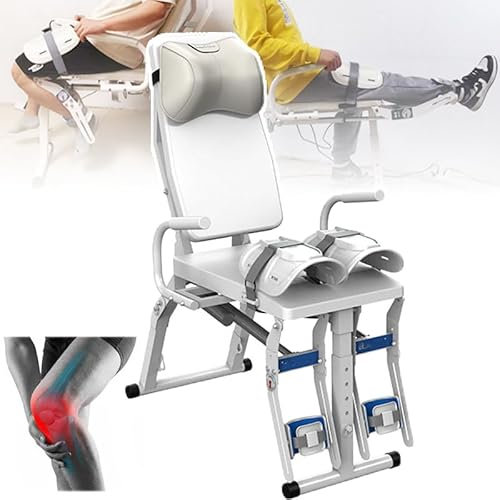 Elektrischer Knietrainer - Rückenlehne Mit 2 Geschwindigkeiten, Gelenktrainingsgerät Mit Bein-Elastikband Und Winkelplatte, Für Schäden,legs