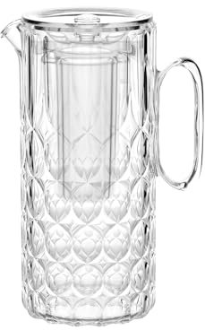 Guzzini - Vanity, Caraffa con bulbo refrigerante trasparente, in Bio-based SAN e Bio-based SMMA - ARIA