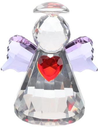 TOPPERFUN Angelo Di Statua Di in Vetro Fermacarte Di Angelo Custode Statuina Decorativa Da Per e Casa