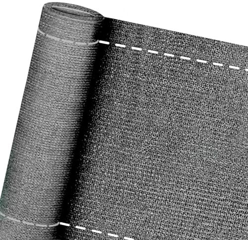 FIVMEN Valla de 1 x 10 m, valla de jardín, protección visual, 150 g/m², HDPE, protección visual para balcón, protección visual para balcón, resistente a la intemperie, color gris