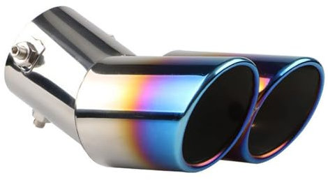 GTFRFD Auto Auspuffblende Auto Styling für Opel Corsa F/Corsa-e MJ22/Corsa Edition/GS Line 2019-2023 2024 2025 Edelstahl Auspuffrohr Auto Zubehör Edelstahl Auspuffblende,B