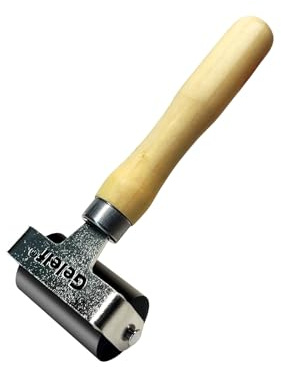 GELELF Rullo per peeling liscio – Rullo manuale in legno per incollare nastratura, stampa gel, blocco inchiostro, stampaggio, album (#4: 5 cm)