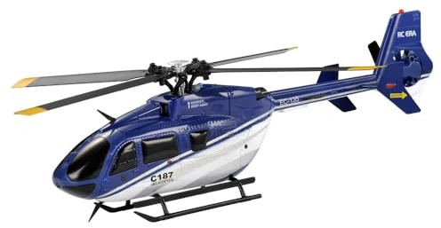 Torcster Hubschrauber H-135 blau 6G 260mm RTF 2,4G Ferngesteuert 3D Anfänger Indoor Heli