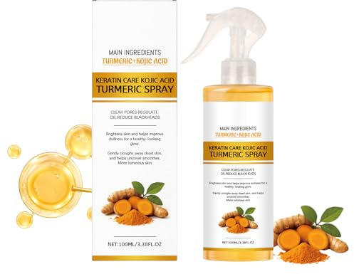 Peeling-Spray mit Kojisäure und Kurkuma, Körperpeeling, sanft und nicht reizend für Gesicht und Körper – alle Hauttypen, Retinol-Shot für Glätte, Peeling und Glanz (1pcs)