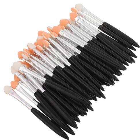 Cabilock 50 Kleine Schwammpinsel Schwammapplikatoren 85cm Schwarz Weiß für Präzises Mischen Malen Scrapbooking und Make Up