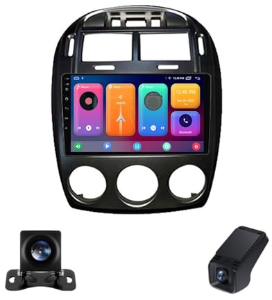 Android 13 9 Pouces Autoradio Android pour Kia Cerato 1 LD 2004-2008 Écran Tactile Autoradio 2 Din pour Commande Vocale GPS/Bt5.0/DSP/FM AM RDS Radio/5GWifi/SWC/Caméra De Recul(Black,NF-2)