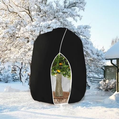 HERILIOS Winterschutz für Pflanzen, Frostschutz Pflanzenabdeckungen als Winterschutz für Baum Palmen Balkonpflanzen haube Zelt Atmungsaktiv - Reißfest, 280x300cm Schwarz