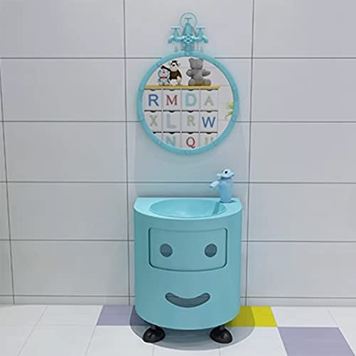 ZARBAILRE Mobile Lavabo Bagno, Mobile Lavabo Bagno Stile Industriale, Mobile Lavabo Bagno (F)