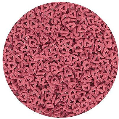 BrandNewCake® Confetti Cœurs Rouges 500g - Décorations Comestibles pour Gâteaux - Sprinkles Festifs