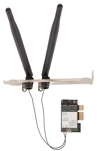 Scheda WiFi 6E 5374Mbps, Adattatore per Scheda di Rete PCIe Wireless Gigabit Bluetooth 5.2 Integrato, Supporta Windows 11, Windows 10, Linux, Chrome OS (Antenna non staccabile)
