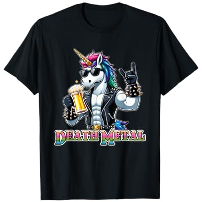 Licorne Death Metal pour Les Fans de métal T-Shirt