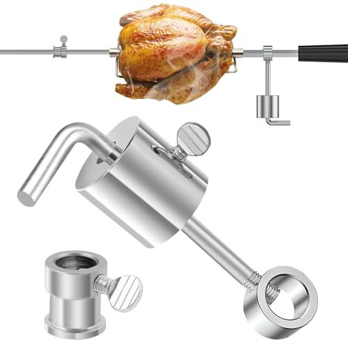 yotutun Bilanciamento Peso Spiedo, 286 Grammi Bilanciere con Barra a L e Limitatore in Acciaio Inox e Cuscinetto Attrezzo Griglia Rotante Pesi per Girarrosto Griglia Fermi