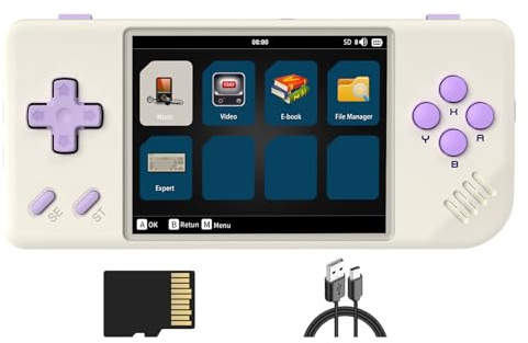 RG28XX Handheld Game Console Retro 2.83-inch Screen Video Game Player (White)