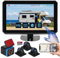 6CH AI 4G WiFi GPS Commercial Vehicle Camera System for Trucks/RVs/Trailers/Tractors, 10.1” Touch Screen Monitor with 4x1080P Rear/Side Cameras, Dual TF Card MDVR Recording, Live View via APP/Web/PC