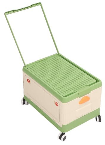 Große faltbare Spielzeugkiste mit Rollen und Deckel, extra groß, Kinderspielzeug, Organizer für Jungen und Mädchen, Kinderzimmer und Spielzimmer