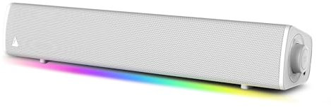 CREATIVE Sound Blaster GS3 (Blanco) Barra de Sonido compacta para Juegos con RGB y SuperWide Technology, Alimentación vía USB, Bluetooth 5.4