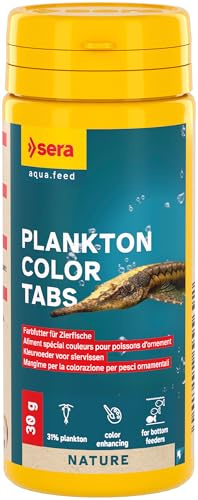 sera Plankton Color Tabs 50 ml/30 g | Sinkende Futtertabletten für Aquarium-Fische | Farbintensives Fischfutter Aquarium mit Krill & Spirulina | Zierfischfutter & Welsfutter für Bodenfresser