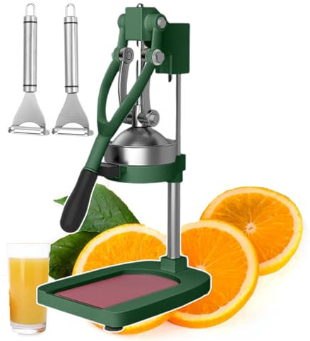 QUSYZD Spremiagrumi, spremiagrumi, spremiagrumi, spremiagrumi in Acciaio Inox con Base Larga e Imbuto Rimovibile, Robot da Cucina Professionali per ristoranti, Bar dei succhi, Arancia, Verde,Green