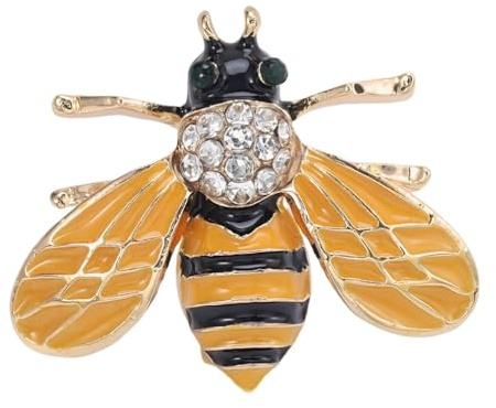 Broches insecte abeille à miel bohémienne pour femmes, Broche de revers animal abeille mignonne pour femmes chapeau sac costume robe accessoires bijoux