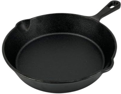 Chabrias Ltd 8/20cm Round Pre-Seasoned Cast Iron Skillet Frying Pans Non Stick Cookware for Indoor & Outdoor Use – Works on Grill, Oven, Stovetop & Induction