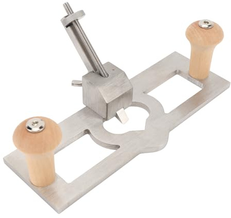 FLEXMAN Router Plane Handheld Woodworking Tool, 6.5X3.6X20cm Adjustable Hand Wood Planer Stainless Steel Woodcraft Trimming Knife Depth Stop Planer Shaving Tool