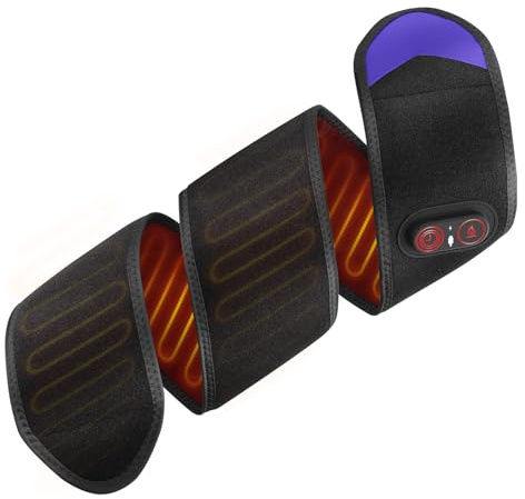 Impacco Riscaldante Senza Fili, Cuscinetto Riscaldato Regolabile Per Polso Caviglia, Cuscinetto Avvolgente Per Il Corpo A Portatile Con 3 Livelli Termici, 3 Tempi Selezionabili, Batteria Da 5000mAh