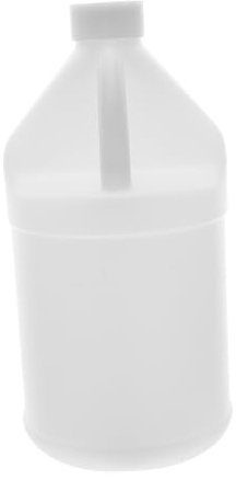 Garneck Carafe Blanche Plastique de Bouteille Réutilisable avec Couvercle Récipient pour Liquides Eau Boissons et Gel Douche