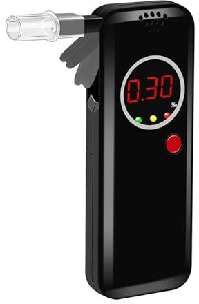 1 Pcs Professional Alcohol Breath Tester Breathalyzer Analyzer Detector Test Breathalizer Breathalyser Device LCD Screen
