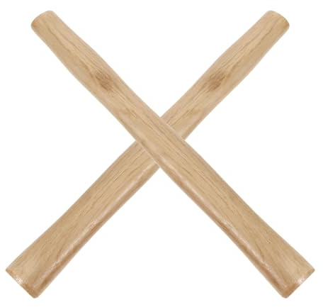 jojofuny Manche de Marteau en Bois Massif 2 Pcs 1000 G Remplacement Solide pour Marteaux à Usage Polyvalent, Poignée Lisse Ergonomique, Accessoire pour Bricolage et Travaux Manuels