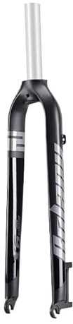 JIASHUNHE Forcella MTB Forcella Rigida Opaca Adatta for Mountain Bike in Lega di Alluminio da 26/27,5/29 Pollici, Tubo Dritto, Montante Anteriore 28,6 mm, Forcella MTB(26 27 inch Black)