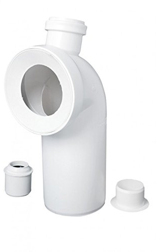 Codo de acceso para inodoro de 110 mm/90 grados con conector de tubería de 50 mm con conector de salida para desagüe de inodoro